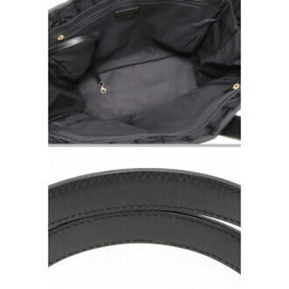 Chanel Travel Line Tote Bag Shoulder Black Nylon Leather - Picture 7 of 9
